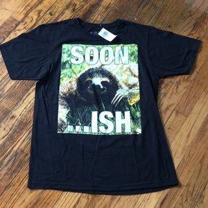 NWT Hot Topic “Soon...ish” Sloth T-Shirt